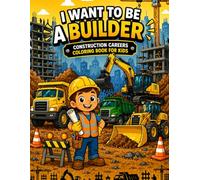 I Want to Be a Builder: Construction Careers Coloring Book for Kids Ages 4-8 | Learn About Trucks, Machines, and Real Jobs While Coloring (I Want to Be… Careers Series)