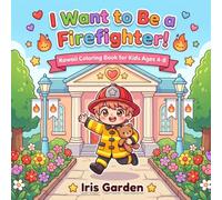 I Want to Be a Firefighter When I Grow Up!: Kawaii Coloring Book for Kids Ages 4-8: 50 Cute Bold and Easy Designs of a Brave Little Firefighter ... - A Fun Gift for Future Everyday Heroes