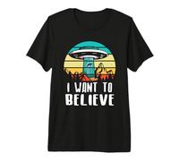 I Want to Believe OVNI Camiseta Premium