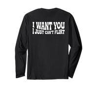 I Want You I Just Can't Flirt Funny Sexy Adult Humor Quote Manga Larga