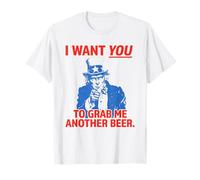 I Want You to Grab Me Another Beer Funny Uncle Sam USA Camiseta