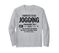I Wanted to Go Jogging Proverbios 28:1 Manga Larga