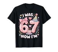 I Was 6 7 Now I'm 7th Birthday Boys Girls Kids Camiseta