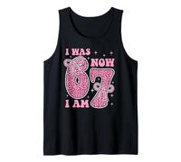 I Was 6 Now I Am 7 Funny 7th Birthday Party Girls Boys Party Camiseta sin Mangas