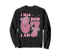 I Was 6 Now I Am 7 Funny 7th Birthday Party Girls Boys Party Sudadera