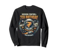 I Was 6 Now Im 7 Astronaut Outer Space Birthday Kids Gear Sudadera