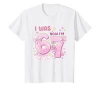 I Was 6 Now I'm 7 Ballet Birthday Shirt Girls 7th Ballerina Camiseta