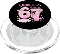 I Was 6 Now I'm 7 Ballet Birthday Shirt Girls 7th Ballerina PopSockets PopGrip para MagSafe
