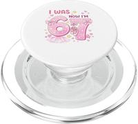I Was 6 Now I'm 7 Ballet Birthday Shirt Girls 7th Ballerina PopSockets PopGrip para MagSafe