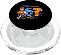 I Was 6 Now I'm 7 Basketball Birthday Shirt Boys 7th Bday PopSockets PopGrip para MagSafe