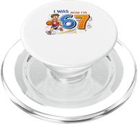 I Was 6 Now I'm 7 Basketball Birthday Shirt Boys 7th Bday PopSockets PopGrip para MagSafe