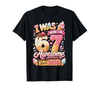 I Was 6 Now I'm 7 Birthday Ice Cream Awesome Since 2019 Camiseta