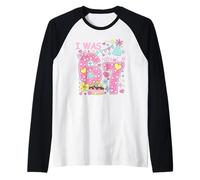 I Was 6 Now I'm 7 Birthday Shirt Girls 7th Birthday Hearts Camiseta Manga Raglan