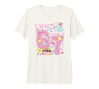 I Was 6 Now I'm 7 Birthday Shirt Girls 7th Birthday Hearts Camiseta Premium