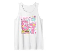 I Was 6 Now I'm 7 Birthday Shirt Girls 7th Birthday Hearts Camiseta sin Mangas