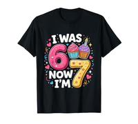 I Was 6 Now I'm 7 Boys Girls 7th Birthday 6 7 Birthday Camiseta