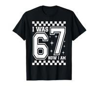 I Was 6 Now I'm 7 Funny 67 Birthday Boys Girls Party Camiseta
