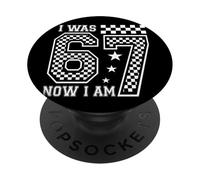 I Was 6 Now I'm 7 Funny 7 Years Old 6 7 Birthday Party Kids PopSockets PopGrip Adhesivo