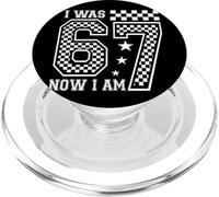 I Was 6 Now I'm 7 Funny 7 Years Old 6 7 Birthday Party Kids PopSockets PopGrip para MagSafe
