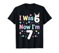 I Was 6 Now I'm 7 Funny 7 Years Old Birthday Boys Girls Kids Camiseta