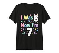 I Was 6 Now I'm 7 Funny 7 Years Old Birthday Boys Girls Kids Camiseta Premium