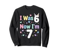 I Was 6 Now I'm 7 Funny 7 Years Old Birthday Boys Girls Kids Sudadera