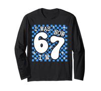 I Was 6 Now I'm 7 Funny 7th Birthday Cool Seven Years Old Manga Larga