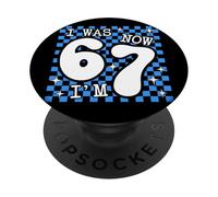 I Was 6 Now I'm 7 Funny 7th Birthday Cool Seven Years Old PopSockets PopGrip Adhesivo