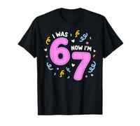 I Was 6 Now I'm 7 Funny 7th Birthday Girl Party Camiseta