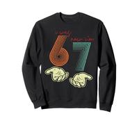 I Was 6 Now I'm 7 Funny 7th Birthday Retro Hands Meme Girls Sudadera