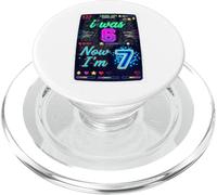 I Was 6 Now I'm 7 Funny 7th Seventh Birthday Kid PopSockets PopGrip para MagSafe