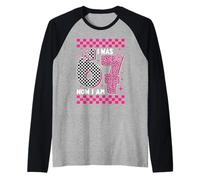 I Was 6 Now I'm 7 Seven Years Old Birthday Boys Girls Kids Camiseta Manga Raglan