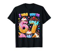 I Was 6 Now Im 7 Year Old Birthday Ice Cream Theme Six Seven Camiseta
