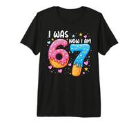 I Was 6 Now I'm 7 Years Old Cool 7th Birthday Girls Party Camiseta Premium