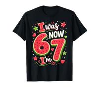 I Was 6 Now Im 7 Years Old Watermelon 7th Birthday Girl Camiseta