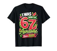 I Was 6 Now Im 7 Years Old Watermelon 7th Birthday Girl Camiseta