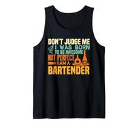 I Was Born To Be Awesome Not I Am A Bartender Camiseta sin Mangas