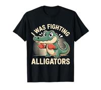 I Was Fighting Alligators Disculpe la Historia Torpe |- Camiseta