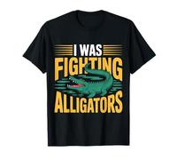 I Was Fighting Alligators Disculpe la Historia Torpe |- Camiseta
