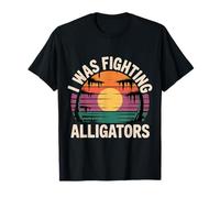 I Was Fighting Alligators Disculpe la Historia Torpe |- Camiseta