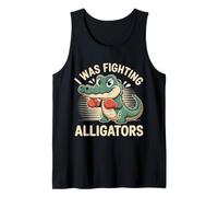 I Was Fighting Alligators Disculpe la Historia Torpe |- Camiseta sin Mangas