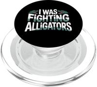 I Was Fighting Alligators Disculpe la Historia Torpe |- PopSockets PopGrip para MagSafe