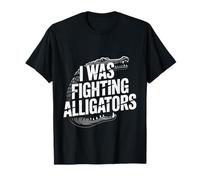 I Was Fighting Alligators Excusa Historia Torpe - Camiseta