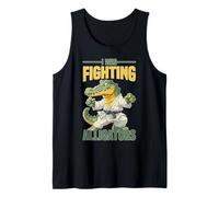 I Was Fighting Alligators Excusa Historia Torpe Camiseta sin Mangas