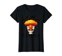 I Was Having Explosive Diarrhea Before It Was Cool Funny Camiseta gráfica económica, Mujer, Negro, M