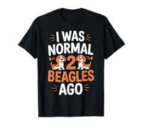 I Was Normal 2 Beagles Ago - Cute Funny Dog Lover Quote Camiseta