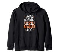 I Was Normal 2 Beagles Ago - Cute Funny Dog Lover Quote Sudadera con Capucha