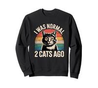 I Was Normal 2 Cats Ago Sudadera