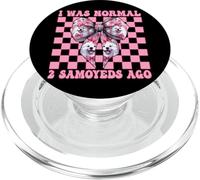 I Was Normal 2 Samoyeds Ago Samoyedo Dog Girl Coquette Bow PopSockets PopGrip para MagSafe