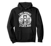 I Was Normal 3 Cats Ago Sudadera con Capucha